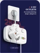 Мережевий подовжувач фільтр LDNIO SE2435 |2500W, 0.01м, 2 розетки, 3USB/1Type-C, 10A/20W, PD/QC| White - зображення 13