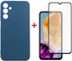 Комплект чехол для смартфона + стекло DENGOS для Samsung Galaxy M15 5G Blue (DG-KM-89) - изображение 1