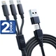 Kabel 3MK Hyper 3 w 1 Type-C USB-A to Type-C micro-USB Lightning 1.5 m Black (5903108541244) - obraz 11