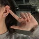 Сережка обманка без проколу вушка Серце - изображение 2