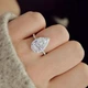 Кольцо женское Капля 17 серебристое - изображение 8