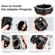 Адаптер K&F Concept для крепления объектива Canon EF к камере с креплением M4/3 (KF06.505) - изображение 7