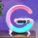 Світильник із бездротовою зарядкою телефону LED Wireless Charging Speaker G63 колонка нічник RGB-підсвічування - зображення 1