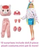 Лялька Barbie Cutie Reveal (Series Fantasy) Llama Plush Costume - Красуня Барбі з вихованцем у плюшевому костюмі лами (HJL60) - Ігровий набір Mattel - зображення 2