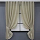 Комплект коротких штор VR-Textil Лен Мешковина № 114ш Бежевый 130х170 см 2 шт (35-0107) - изображение 1