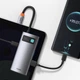 Адаптер хаб Type C Baseus Metal Gleam Series 4-in-1 HUB (2xUSB3.0 + 4KHD + Type-C gray) CAHUB-CY0G dark gray - изображение 2