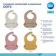Canpol babies Слинявчик силіконовий з кишенькою DOTS - сірий 5901691876811 51/029_grey 5901691876811 - изображение 3
