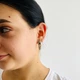 Серьги из красного золота с куб. циркониями С268 - изображение 6