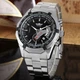 Мужские часы Winner Titanium Black Silver New - изображение 6