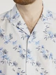 Сорочка чоловіча біла принтована з тонкої бавовняної тканини Arber Hawaii Shirt 45 зріст 6 білий (M04.05.01.321) - зображення 4