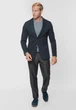 Піджак чоловічий синій у смужку трикотажний Arber Jersey Jacket 50 зріст 5 синій (AO 02.35.30) - изображение 2