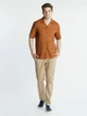 Льняна сорочка чоловіча коричнева Arber Hawaii Shirt 42 зріст 5 коричневий (M04.15.38.321) - зображення 2