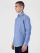 Льняна сорочка чоловіча синя Arber LINEN SHIRT 2 43-44 зріст 5 синій (M05.15.06.222) - изображение 4
