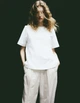 Брюки H&M Ж1104996 (11415257) колір бежевий XXL - изображение 4