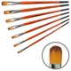 Кисть синтетика Kolos Carrot овальная №4 короткая ручка коротка ручка (421097FR04) - изображение 2