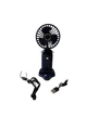 Аккумуляторный мини ручной вентилятор Mini Fan Z9 с индикатором заряда на 5 скоростей с подставкой для телефона и ремешком на шею Синий - изображение 1