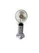 Аккумуляторный мини ручной вентилятор Mini Fan Z9 с индикатором заряда на 5 скоростей с подставкой для телефона и ремешком на шею Белый - изображение 4
