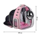 Рюкзак перенесення для тварин розсувний CosmoPet CP-16 для котів та собак 42x32x23 см Pink - зображення 3
