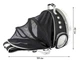 Рюкзак переноска для животных раздвижной CosmoPet CP-16 для кошек и собак 42x32x23 см Black - изображение 2