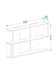 Книжная полка Furnigrade КП1 біла 65х110х18 - изображение 3