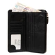 Женский кожаный кошелек Classik DR. BOND WN-23-21 black - изображение 8