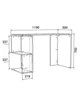 Компьютерный стол Furnigrade КС2 белый 75х120х50 - изображение 2
