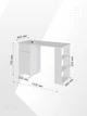 Стіл письмовий Furnigrade СП-1 білий 75x110x49,5 - зображення 4