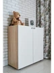 Комод Furnigrade КМ - 7 сонома - белый 730х730х320 - изображение 1