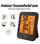 Цифровой климатический термогигрометр Indoor Thermometer с подсветкой термометр гигрометр - изображение 3