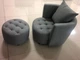 М'яке крісло з пуфом Halmar Hampton 750*740*610*350 мм - зображення 15