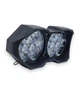 Светодиодная фара Moto 18 LED 30W двойная овальная для мотоцикла, мопеда, скутера. Белый свет (05607) - изображение 3