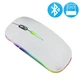 Беспроводная компьютерная мышь OLOPKY Bluetooth + 2.4G с индикатором заряда, белая (79394772) - изображение 1