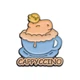 Значок (пин) BROCHE брошь бижутерия Животные Капибара Cappyccino BRGV114292 - изображение 1