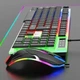 Дротова клавіатура з мишкою LED Keyboard Mouse KM 5003 Ігровий набір з підсвічуванням для комп'ютера - зображення 5