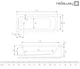 Ванна акриловая прямоугольная 180 x 75 RADAWAY Mia Eco в комплекте с ножками WA1-55-180x075 - изображение 2