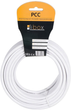 Kabel Libox RG6 PCC15 15 m White (KAB-MON-LI-00009) - obraz 1