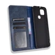 Чехол-книжка Deexe Retro Style для Motorola Moto G9 Power - Blue - изображение 4