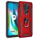 Противоударный чехол с подставкой Deexe Armor Case для Motorola Moto G9 Play / Moto E7 Plus - Red - изображение 1