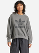 Bluza damska bez kaptura oversize adidas Washed Trefoil IN2270 L Szara (4066766803671) - obraz 1