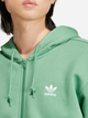 Bluza damska rozpinana streetwear z kapturem adidas Trefoil Essentials IR7841 S Zielona (4066757204432) - obraz 4