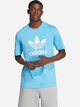 T-shirt męski bawełniany adidas Adicolor Trefoil IR7980 2XL Niebieski (4066759623163) - obraz 1