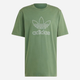 T-shirt męski bawełniany adidas Adicolor Trefoil IR7993 L Oliwkowy (4066759599857) - obraz 5