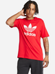 T-shirt męski bawełniany adidas Adicolor Trefoil IR8009 L Czerwony (4066759600041) - obraz 1