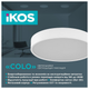 Светильник потолочный с пультом ДУ Ikos Colo 40W 2800-6500К IP20 0002-BLG - изображение 3