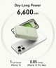 Магнітна батарея Anker MagGo Power Bank 6600mAh, ультрашвидка 15 Вт для iPhone 17/17 Pro/17 Pro Max, iPhone 16/15/14/13/12 Series - Green - зображення 4