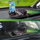 Протиковзкий автомобільний коврик на торпедо Optima з поворотним тримачем для телефону та ароматизатором Чорний з червоним (OP-HOL01) - зображення 9