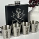 Набор подарочный фляга с рюмками VexShop 7oz подарок мужчине, 4 рюмки и фляга (61145-1) - изображение 1