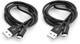 Kabel Verbatim USB - MicroUSB 1 m + 1 m 2 szt. Czarny (23942488743) - obraz 2