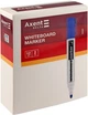 Набор маркеров для сухостираемых досок Axent Delta Whiteboard 2 мм круглых 12 шт Синих (D2800-02) - изображение 2