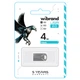 Флеш-накопичувач Flash Wibrand USB 2.0 Hawk 4Gb Silver (WI2.0/HA4M1S) - изображение 2